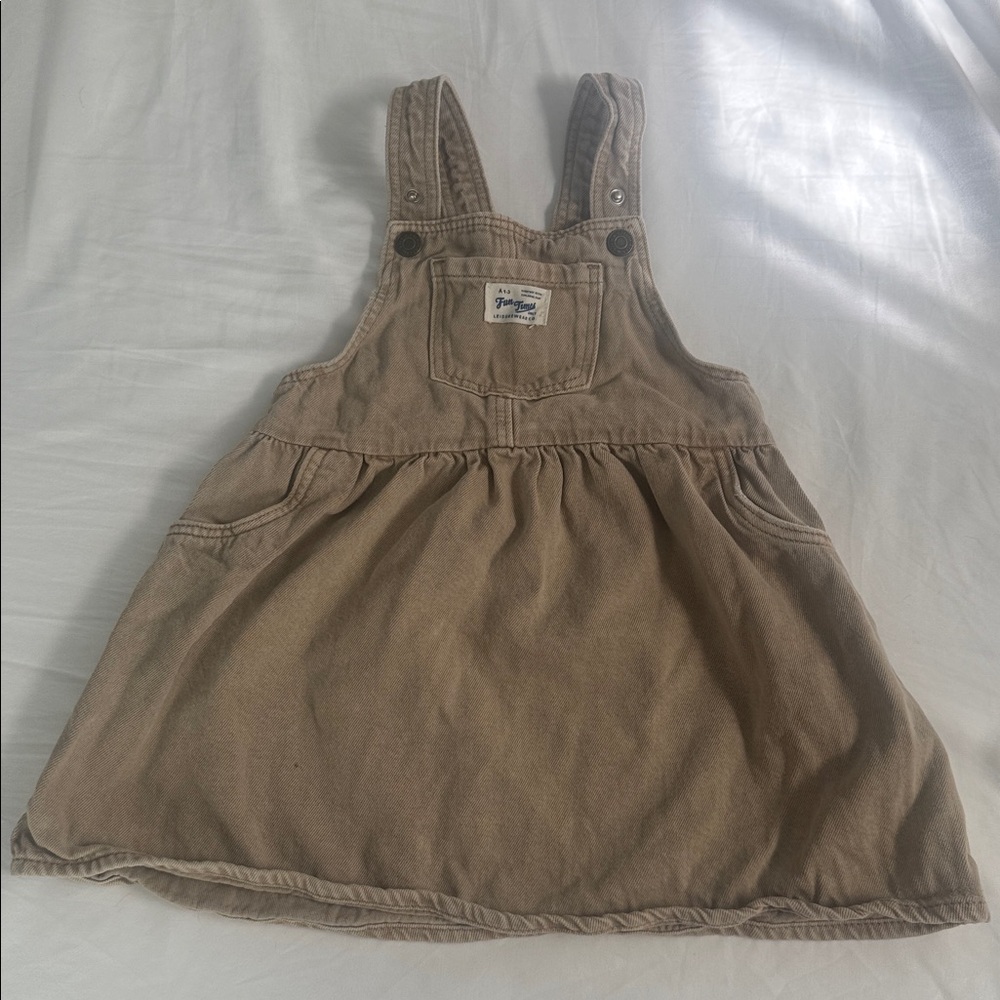 H&M Tan Kids Pinafore Dress